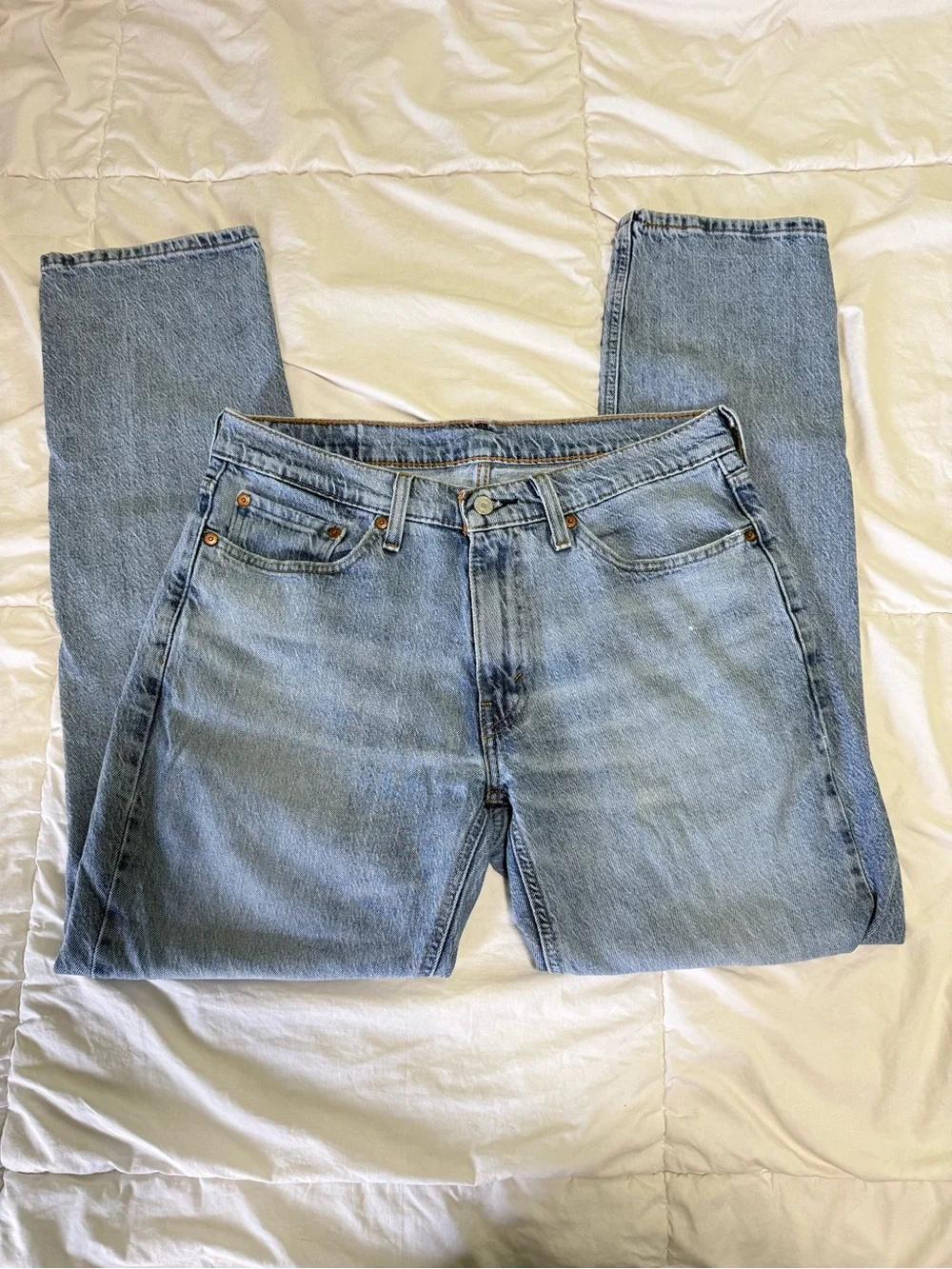 Levi's Light Blue Straight Leg Jeans